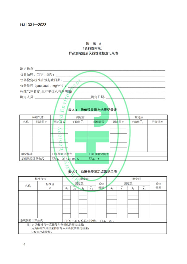 HJ 1331-2023《固定污染源廢氣總烴、甲烷和非甲烷總烴的測(cè)定便攜式催化氧化-氫火焰離子化檢測(cè)器法》-8